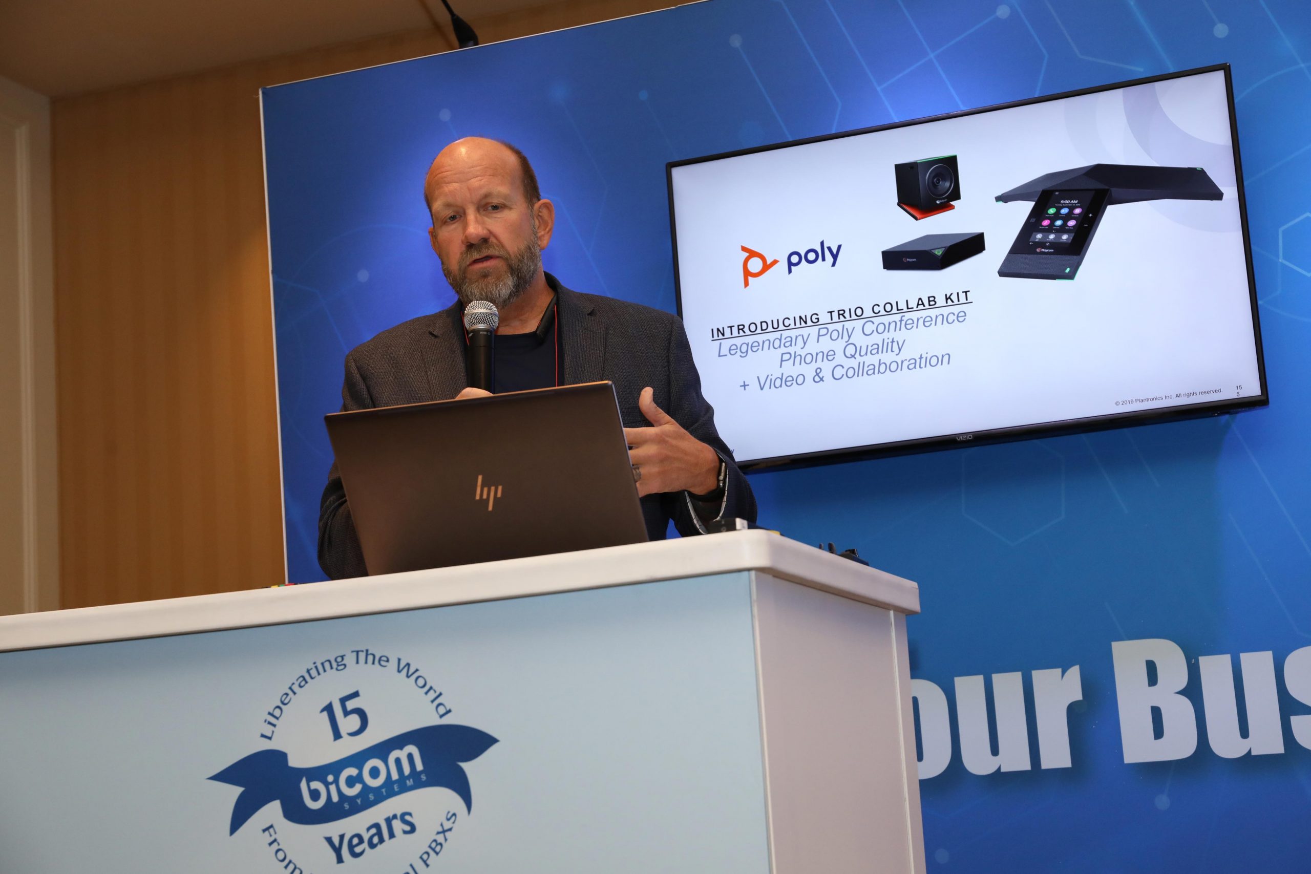 Poly presents at 15th anniversary event